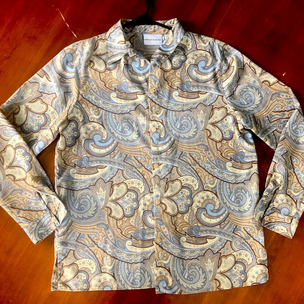 Polyester collared shirt